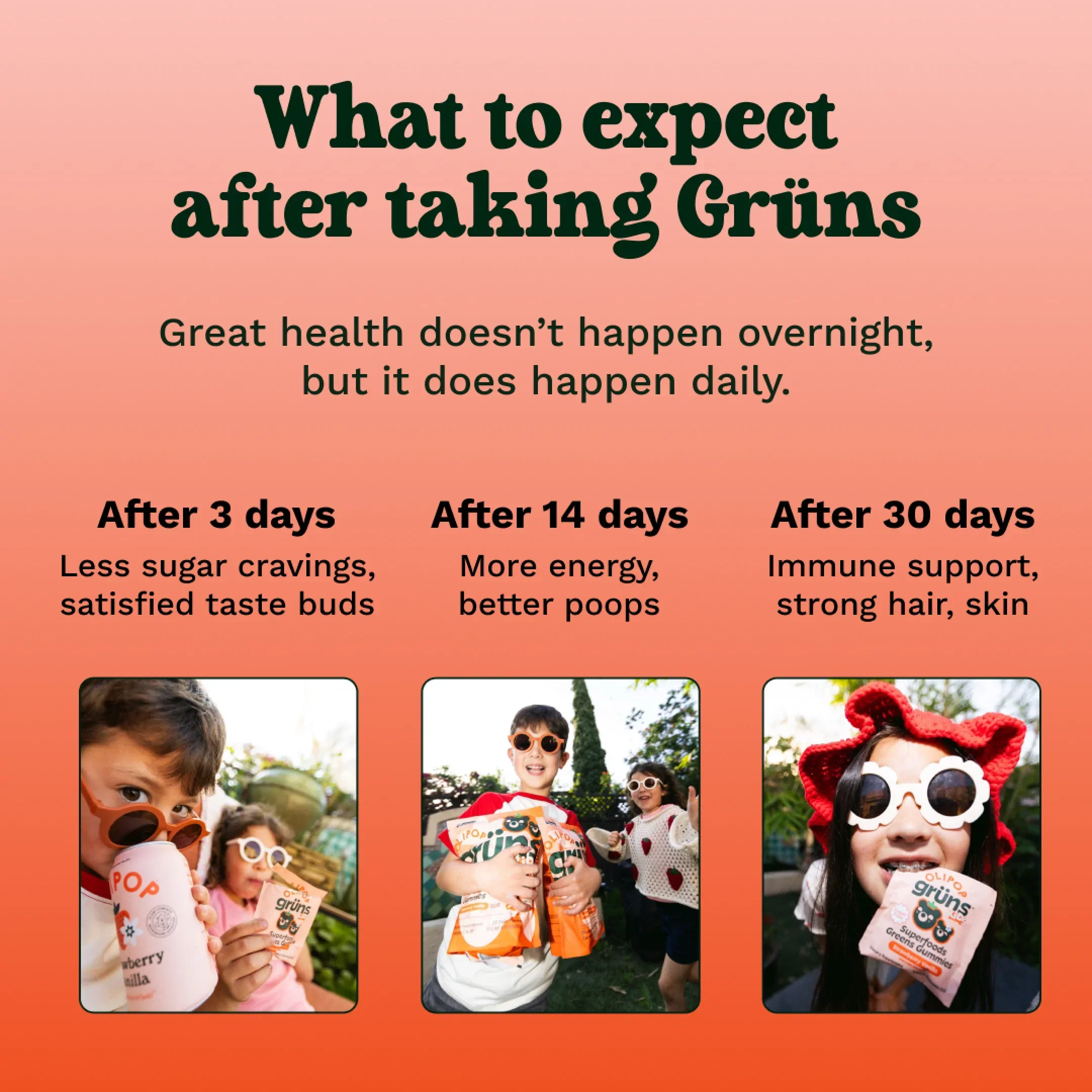 Grüns Kids OLIPOP® - Bright Routine